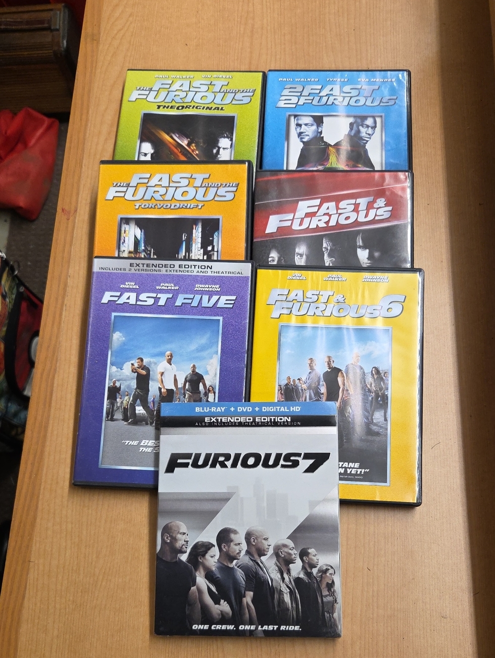 The Fast and the Furious Set of 7 DVD - Movie 1-7